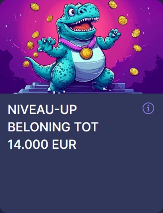 Level-up beloning tot €14.000 met gouden munten