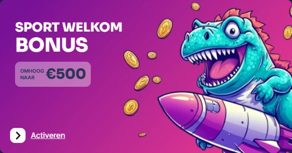 Sport welkomstbonus tot €500 met vliegende muntjes
